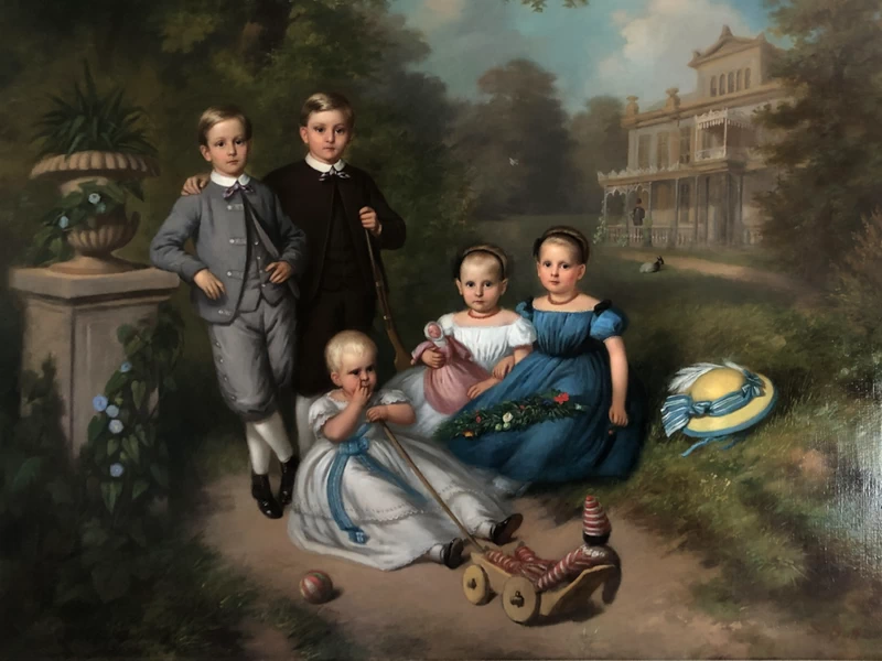 1829-Sebastian Buff - Bambini Van Scherpenberg, August, Frans, Mientje, Marie e Dolf